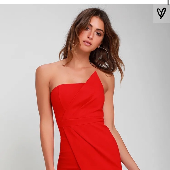 ❌SOLD ON MY CURTSY❌Lulus Red Dress - Picture 3 of 13